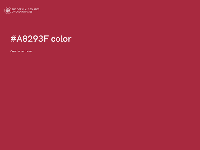 #A8293F color image