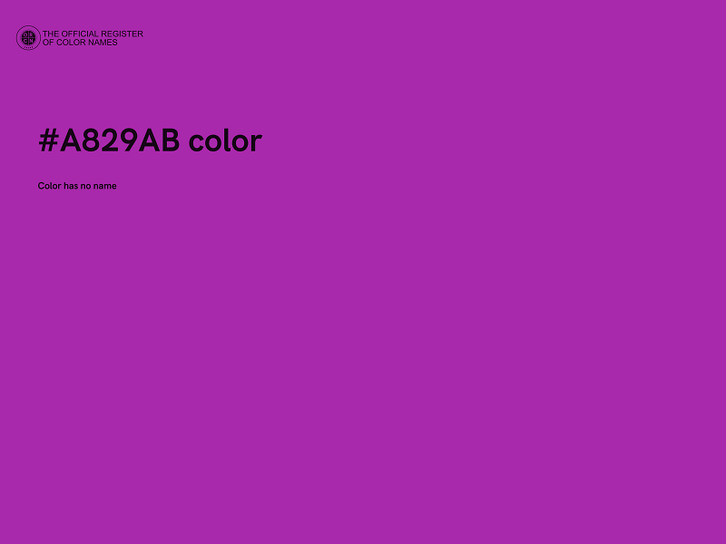#A829AB color image