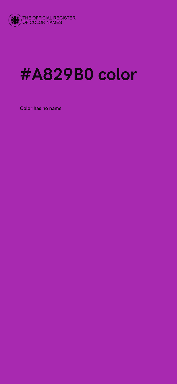 #A829B0 color image