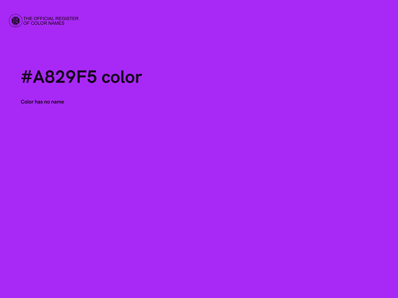 #A829F5 color image