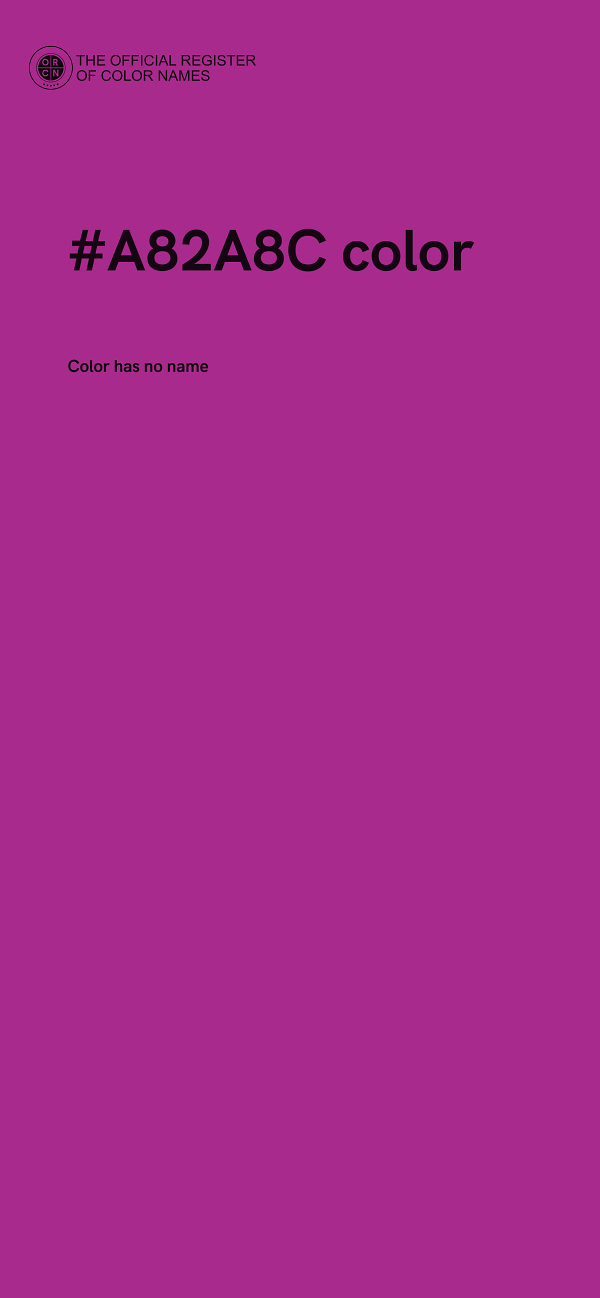 #A82A8C color image