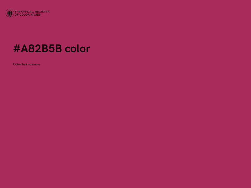 #A82B5B color image