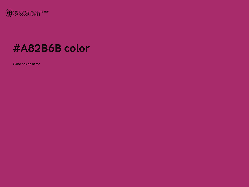 #A82B6B color image