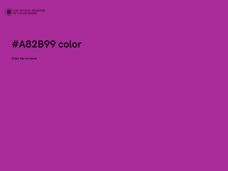 #A82B99 color image