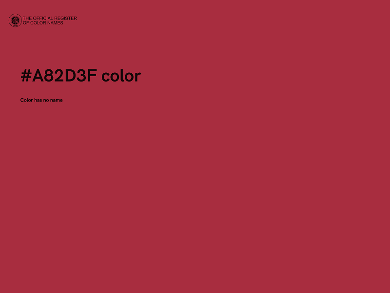 #A82D3F color image