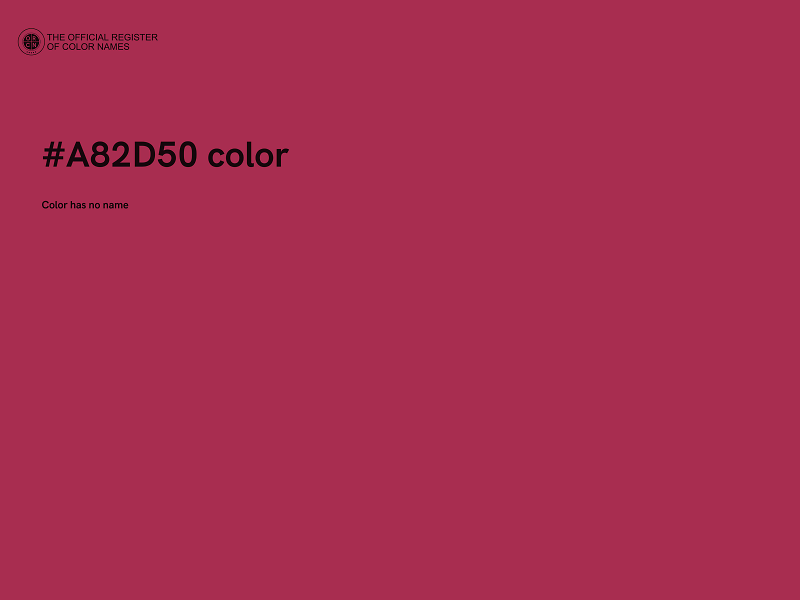 #A82D50 color image