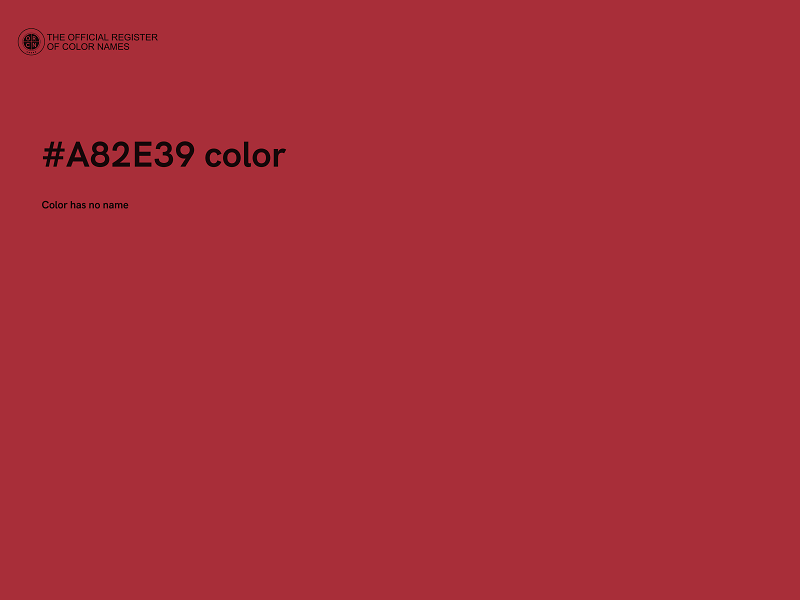 #A82E39 color image