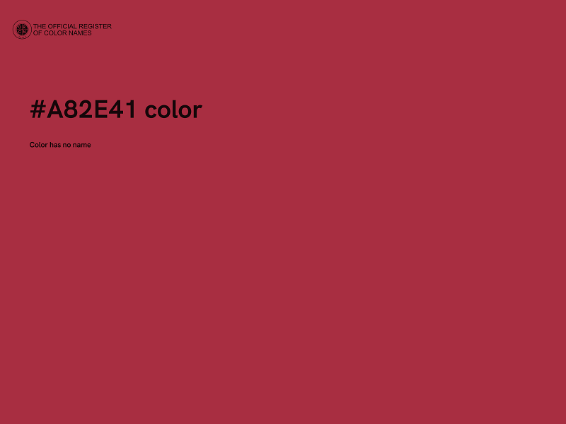 #A82E41 color image