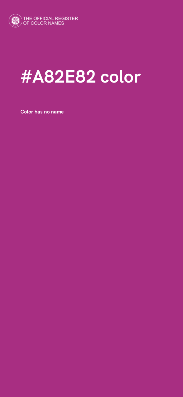 #A82E82 color image