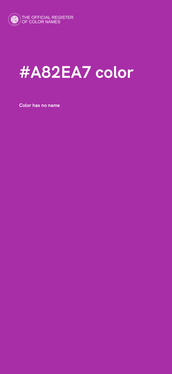#A82EA7 color image