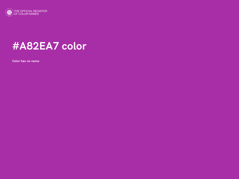#A82EA7 color image