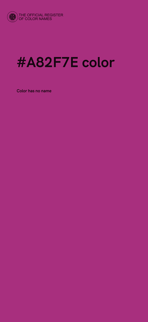#A82F7E color image