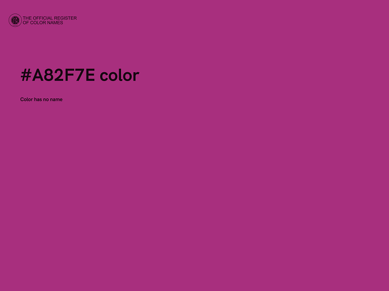 #A82F7E color image