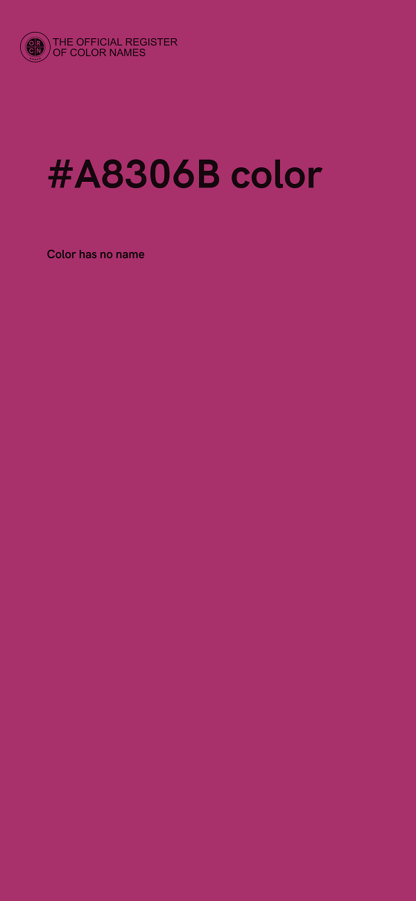 #A8306B color image