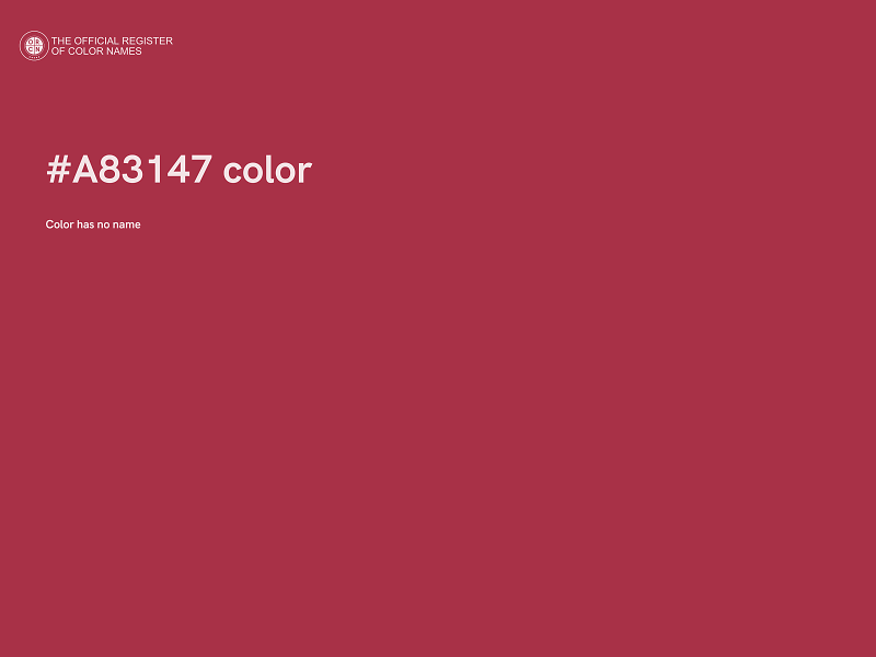 #A83147 color image