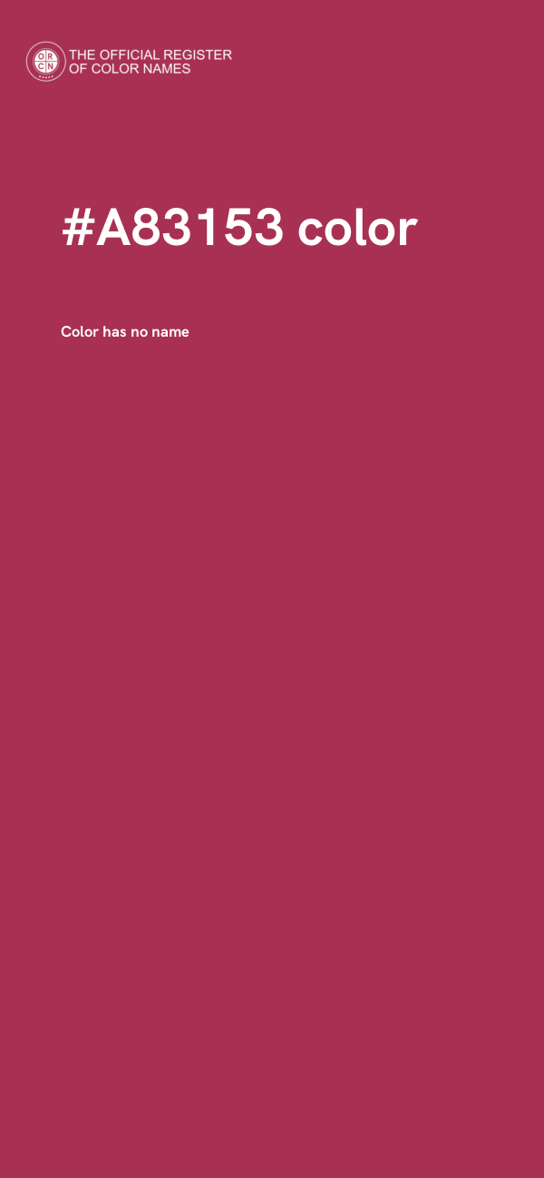 #A83153 color image