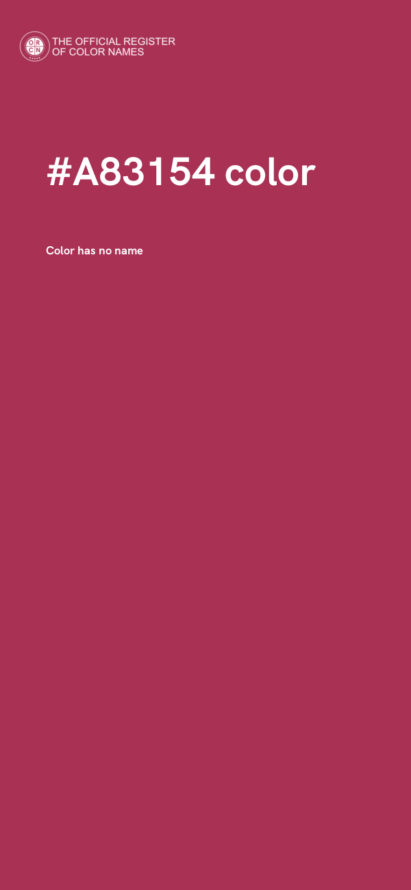 #A83154 color image