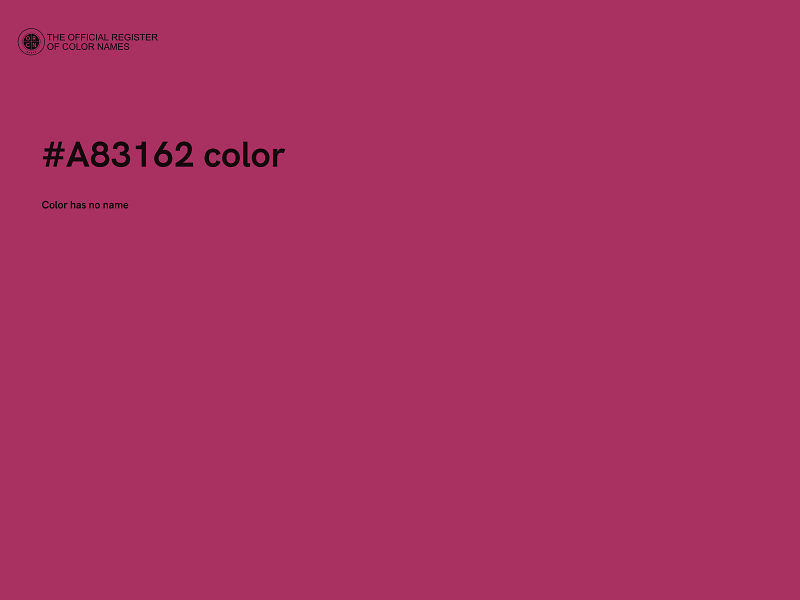 #A83162 color image