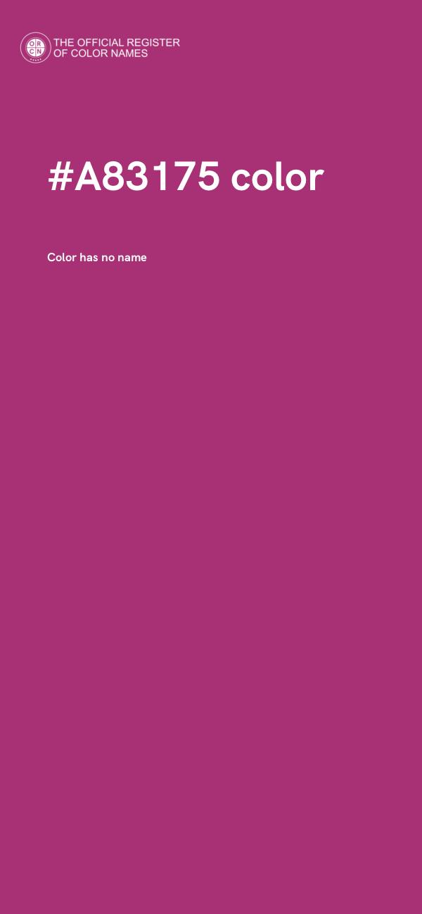 #A83175 color image