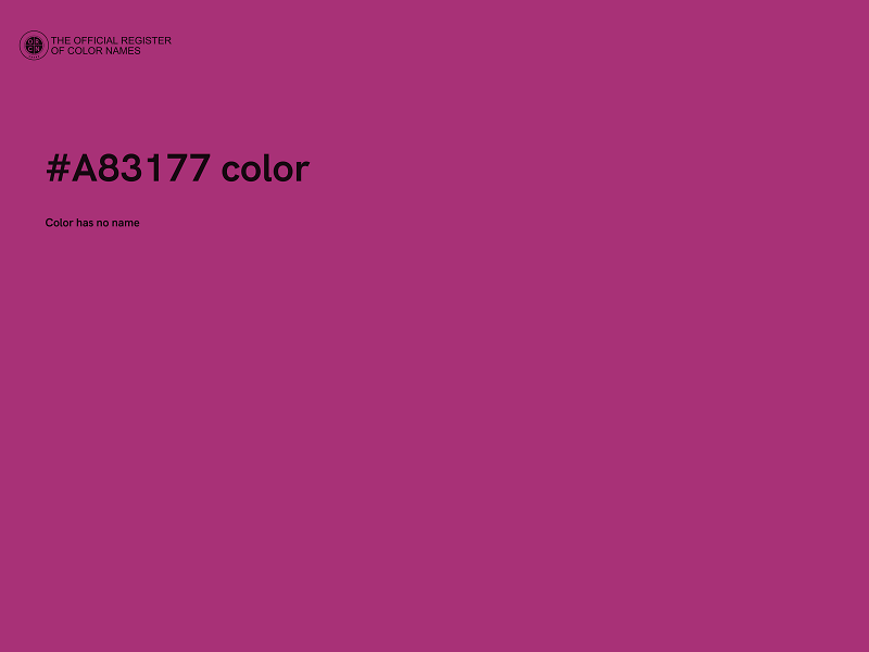 #A83177 color image