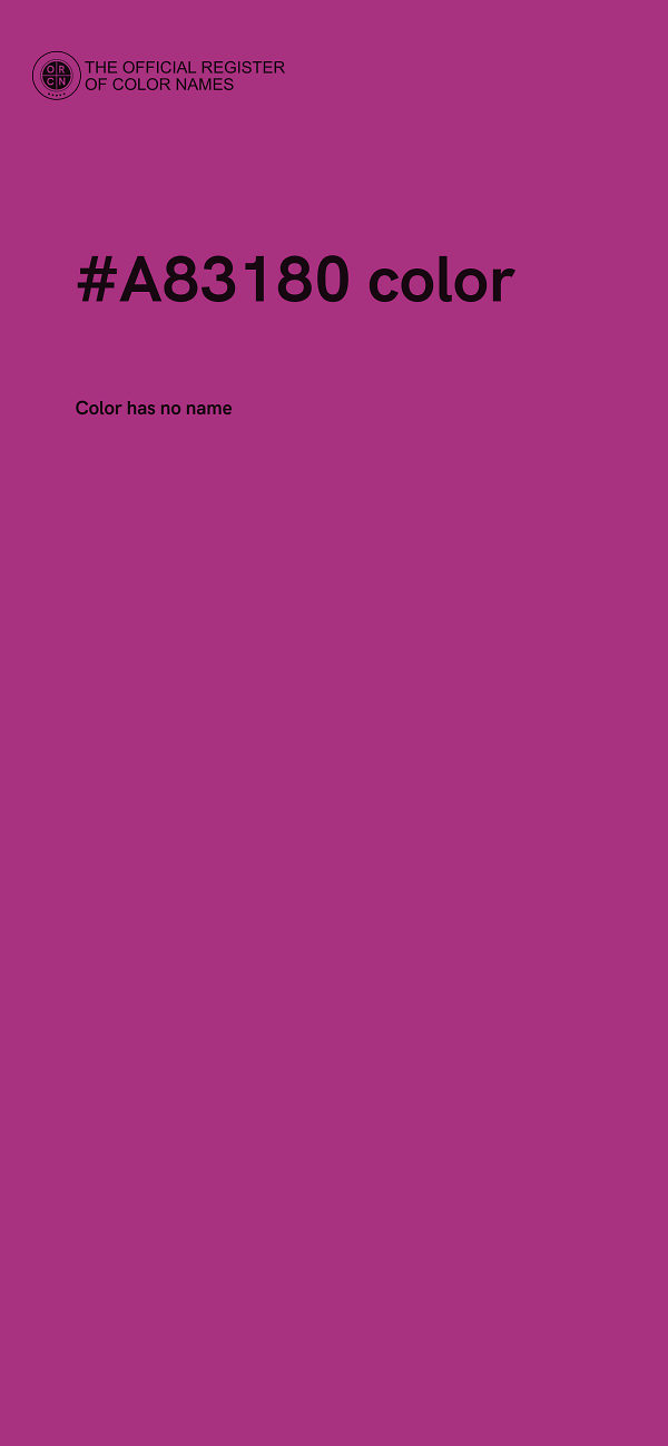 #A83180 color image