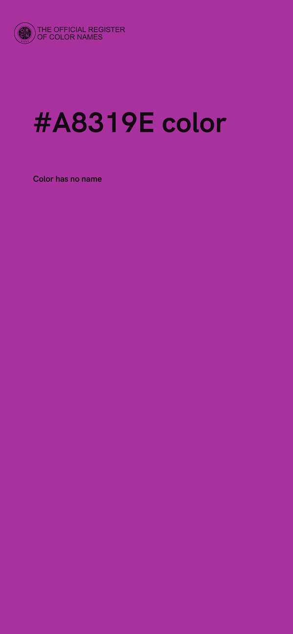 #A8319E color image