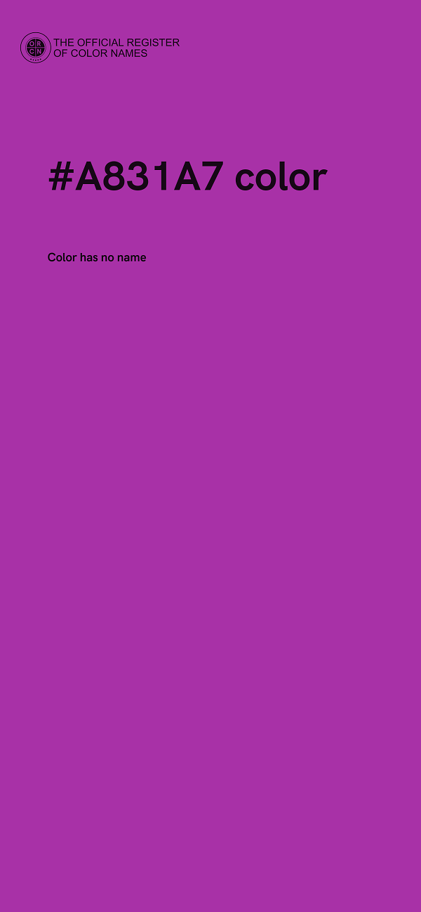 #A831A7 color image