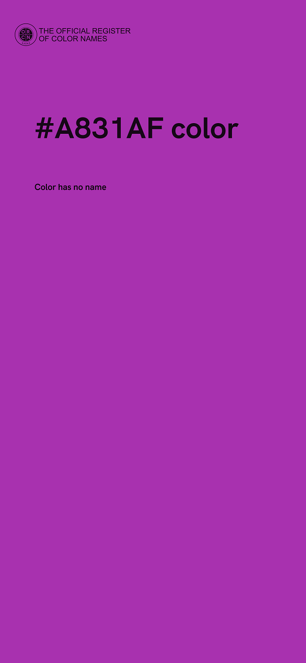 #A831AF color image