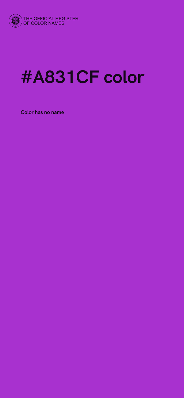 #A831CF color image