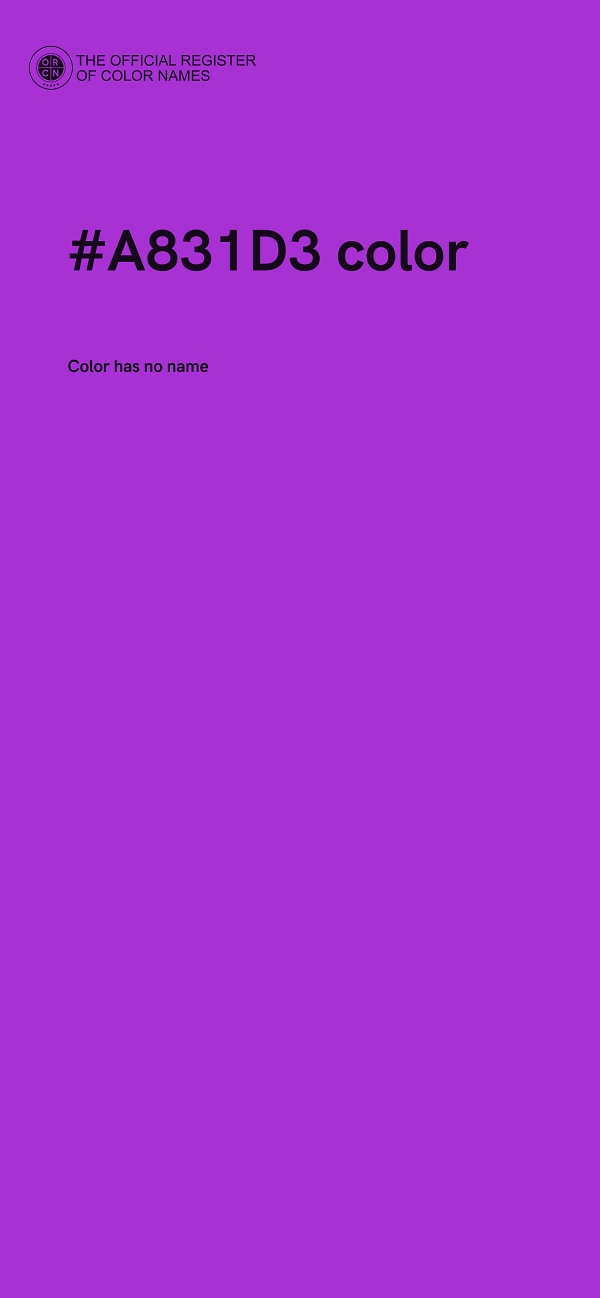 #A831D3 color image