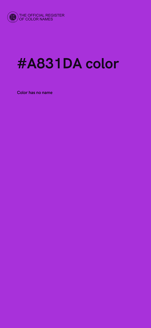 #A831DA color image
