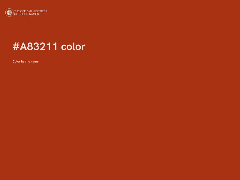 #A83211 color image