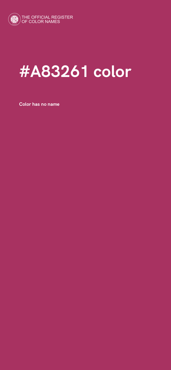 #A83261 color image