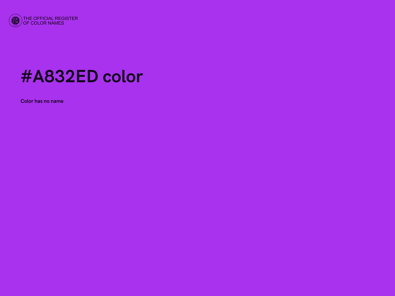 #A832ED color image