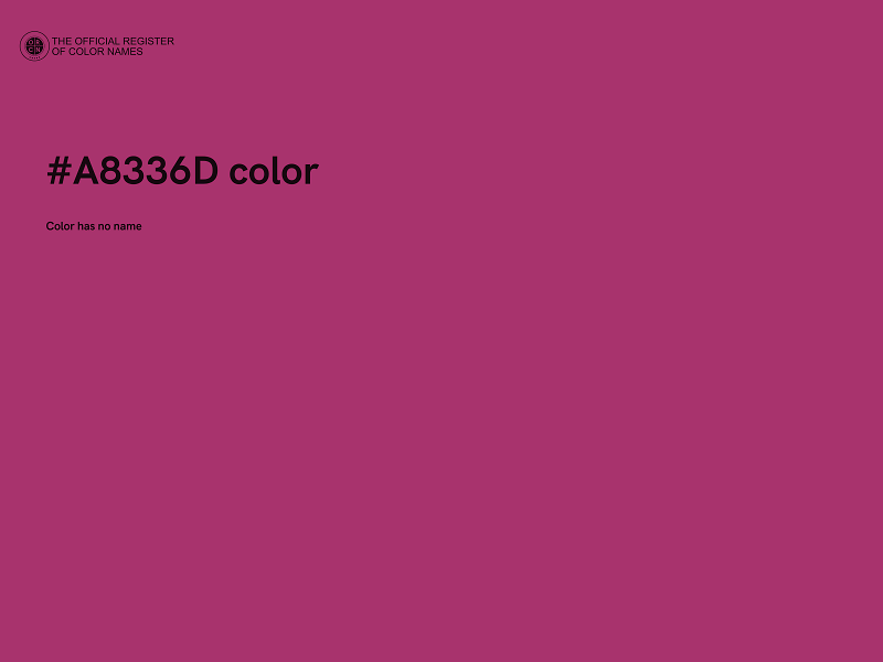 #A8336D color image