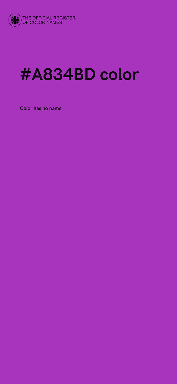 #A834BD color image