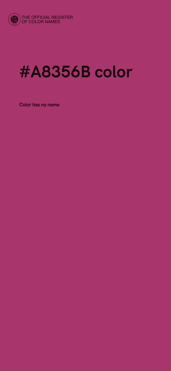 #A8356B color image