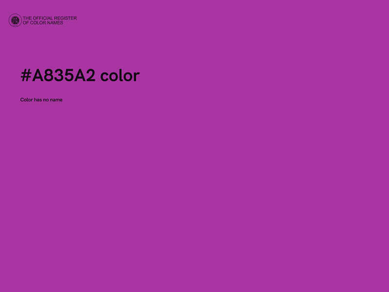 #A835A2 color image