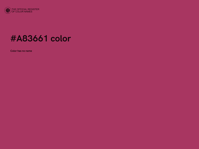 #A83661 color image