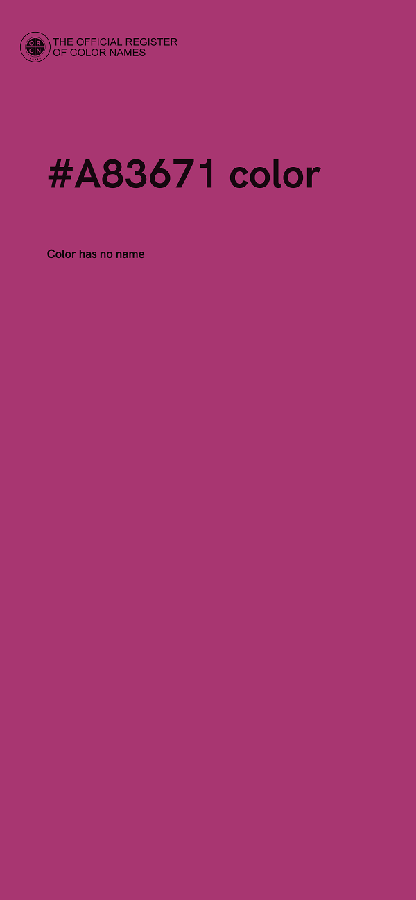 #A83671 color image