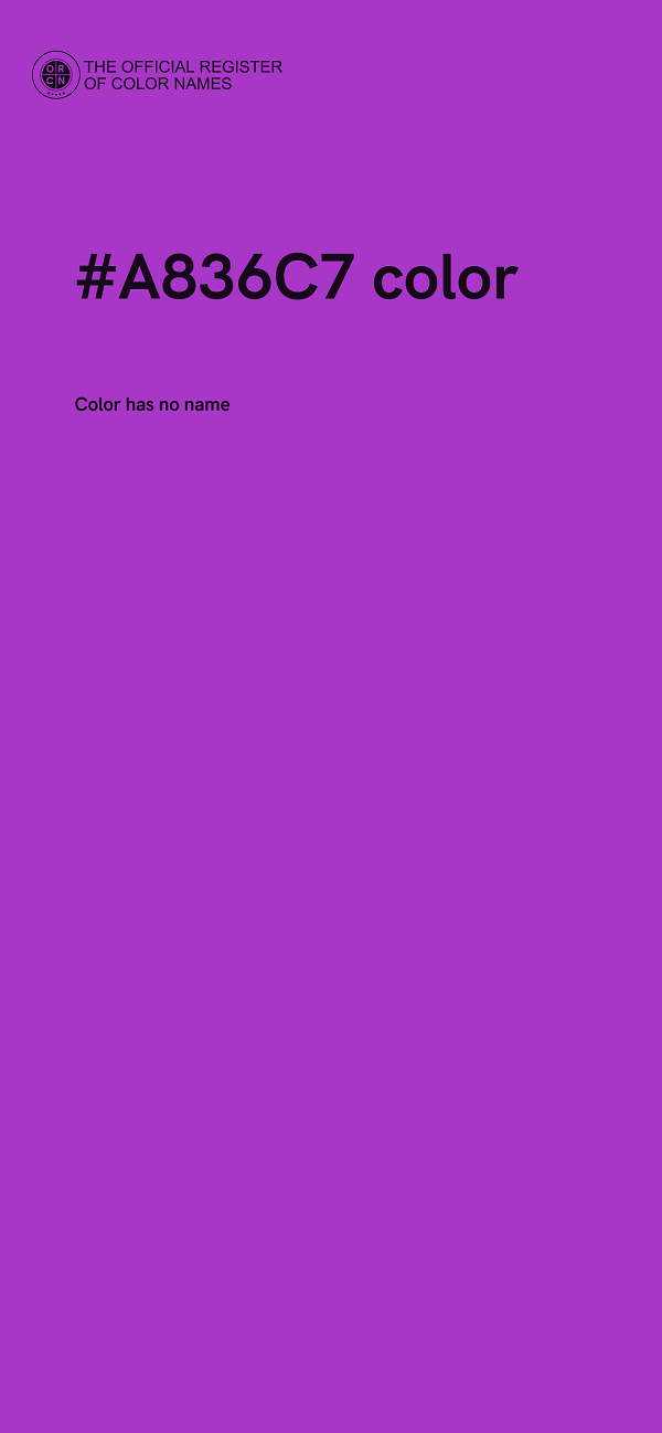#A836C7 color image