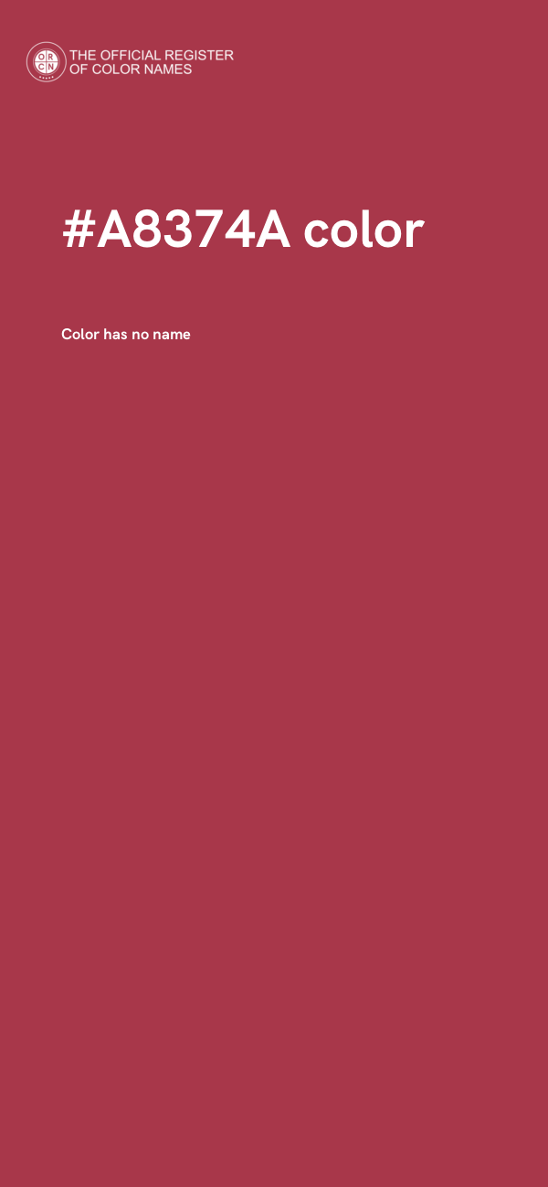#A8374A color image