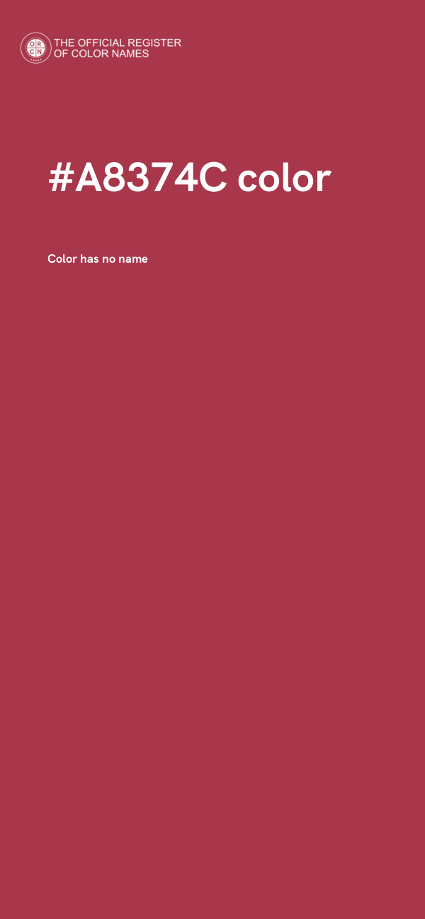 #A8374C color image