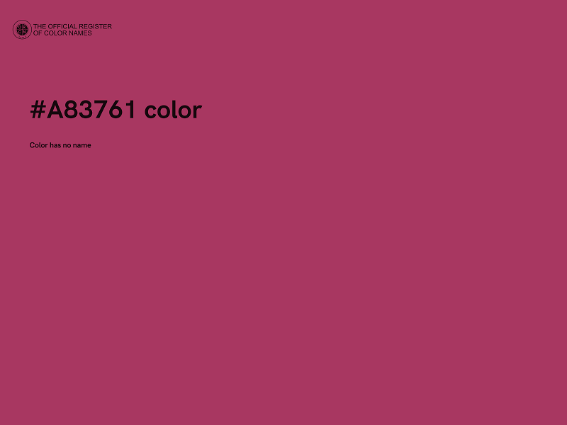 #A83761 color image