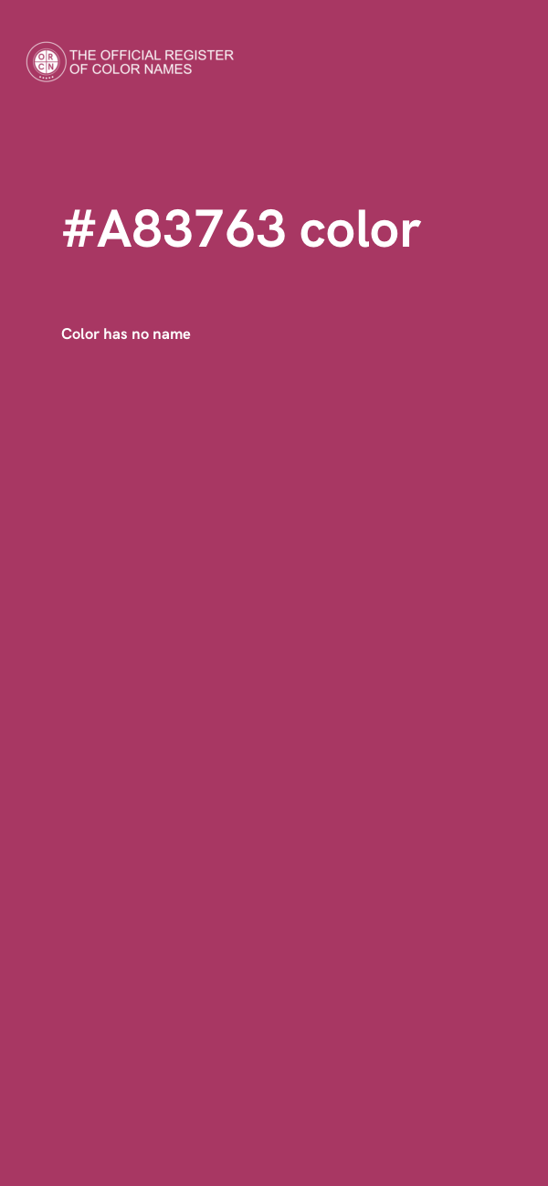 #A83763 color image
