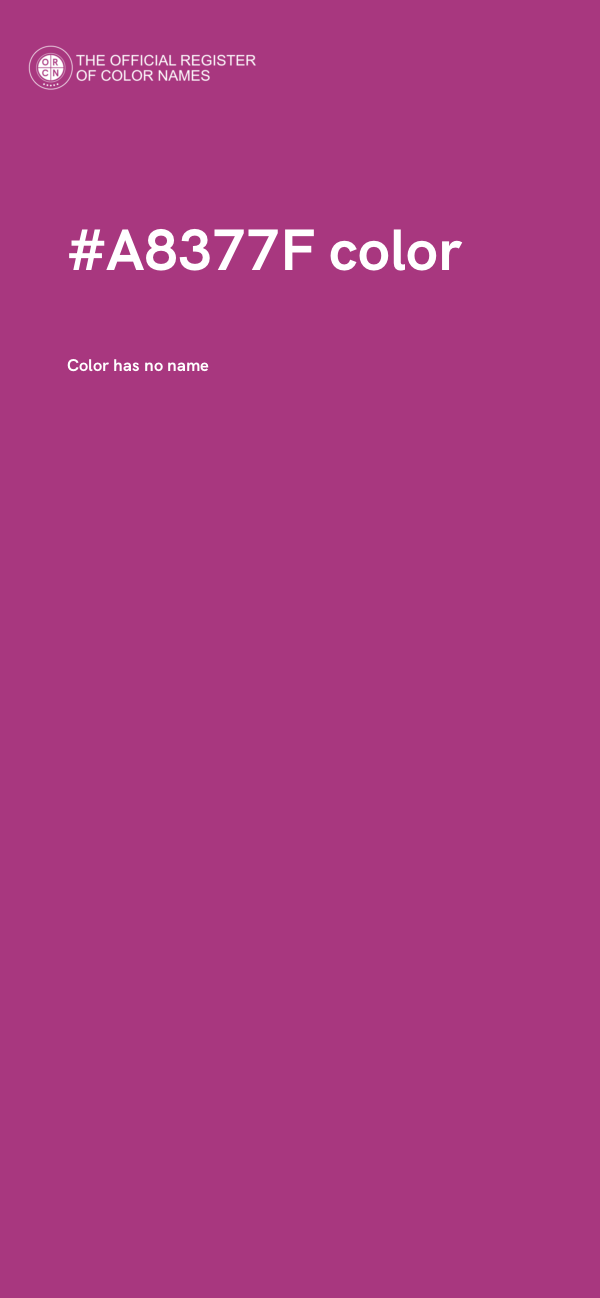 #A8377F color image