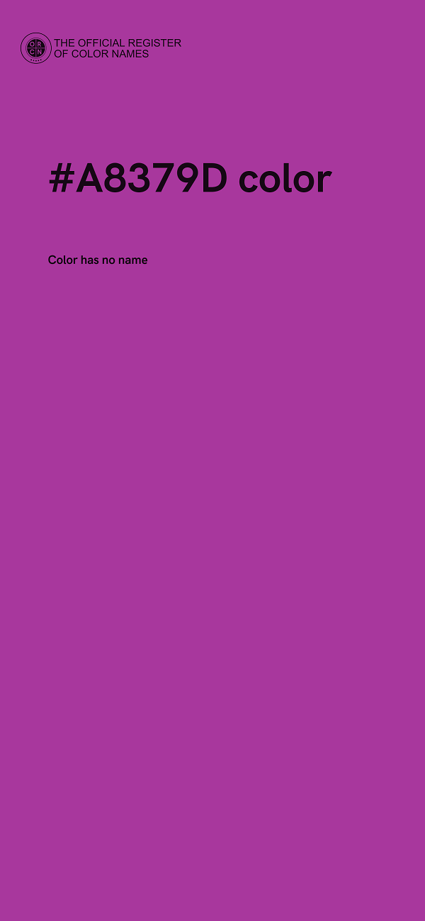 #A8379D color image