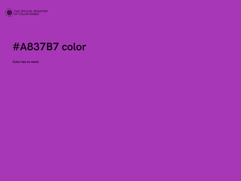 #A837B7 color image