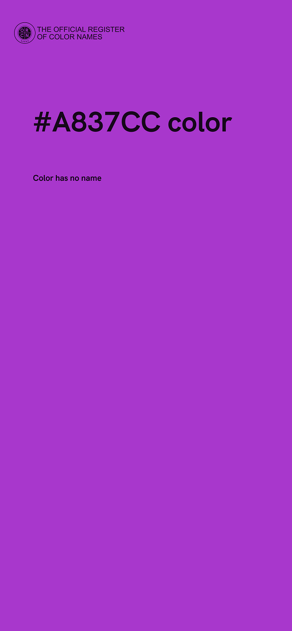 #A837CC color image