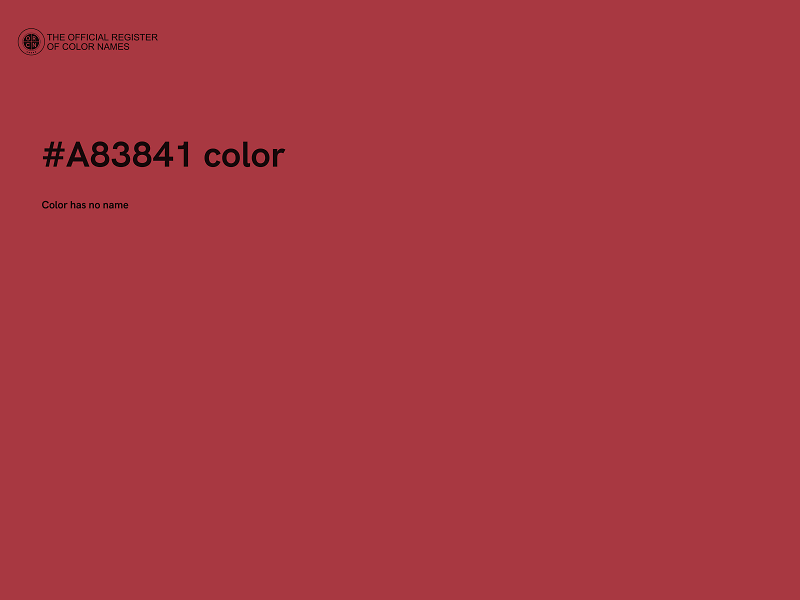 #A83841 color image